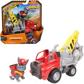 Žaislinė figūrėlė, su priedais Spin Master Paw Patrol Rubble & Crew, raudona sp./geltona sp.