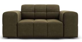 Krėslas Micadoni Home Jennifer Velvet, žalia sp., 124 cm x 102 cm x 70 cm