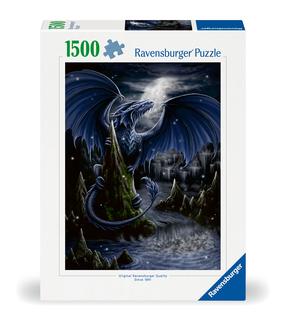 Пазл Ravensburger Black Dragon, 80 см x 60 см, 1500 шт., многоцветный