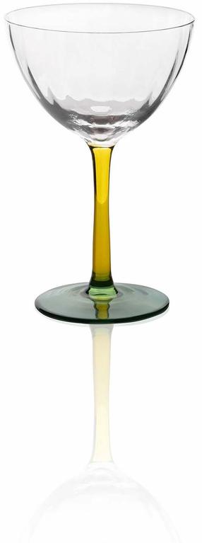 Vyno taurė Hermia BRD0121, stiklas, 0.24 l, geltona sp.