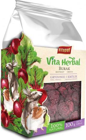 Väikeloomade toit Vitapol Vita Herbal, küülikutele/närilistele, 0.1 kg
