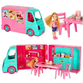 Lelle ar aksesuāriem Dessert Truck, 12 cm, daudzkrāsaina