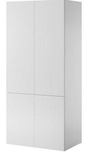 Spinta Cama Meble Pafos 2D, balta sp., 55.5 cm x 90 cm x 198.5 cm, 3 vnt.