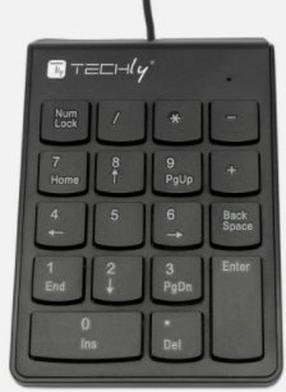 Numbriklahvistik sülearvutile Techly Mini, must v.