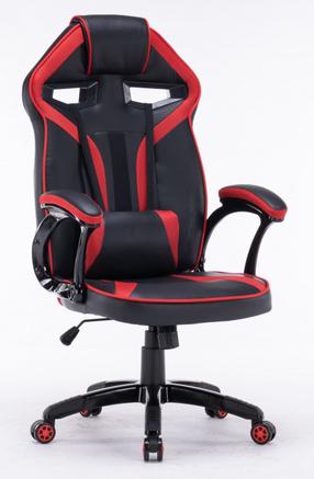 Žaidimų kėdė Swivel Drift, 67 x 66 x 120 - 130 cm, juoda/raudona