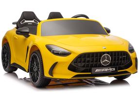 Bērnu elektroauto Lean Cars Mercedes GT63 AMG, dzeltena krās.