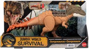 Rotaļlietu figūriņa, dinozaurs Mattel Jurassic World Survival Gorgosaurus JKL86, brūna krās.