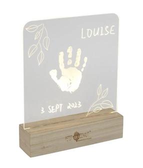 Memory Print käte/jalgade jäljendite tegemise komplekt Petit Artichaut Illuminated Frame