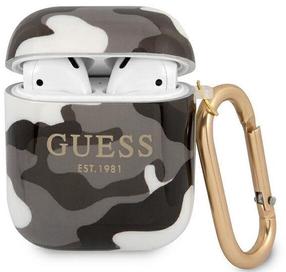 Austiņu futlārs Guess Gua2ucamg AirPods, brūna krās./zelta krās.