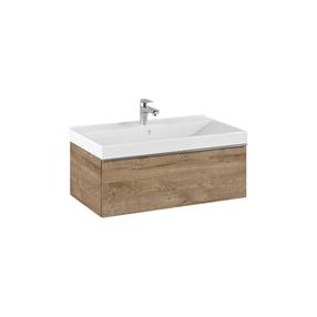 Vonios spintelė po praustuvu Elita Look 80 1DR, ąžuolo sp., 44.9 cm x 80 cm x 28.1 cm