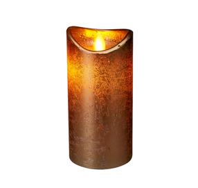 LED svece ar taimeri ar LED apgaismojumu, 15 cm, zelta krās.