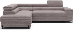 Kampinė sofa - lova Colesio, smėlio sp., kairinė, 200 x 274 cm x 93 cm