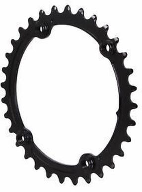 Ketiratas absoluteBLACK Oval Road, alumiinium, must v.