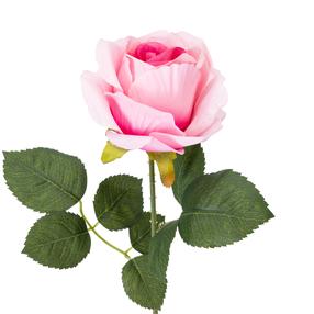 Mākslīgie ziedi, roze Domoletti, rozā krās., 51 cm