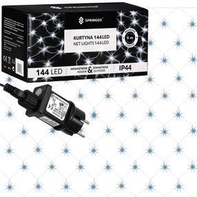 Lempučių girlianda Springos CL4109, 2 m, balta sp., 144 LED