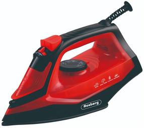 Утюг Rosberg R51050G, черный цв./красный цв.