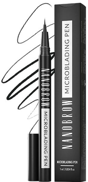 Antakių pieštukas Nanobrow Microblanding Pen, 1 ml, juoda sp. espresso