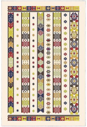 Vonios kilimėlių rinkinys Foutastic 299ANR1629, įvairių spalvų, 60 cm x 150 cm