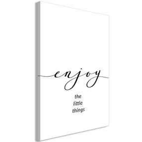 Reprodukcija Artgeist Enjoy the Little Things MDF02, 20 cm x 30 cm