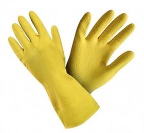 Cimdi gumija Kuchcik Rubber Gloves, dzeltena krās., S