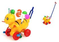 Stumiamas žaislas Push Toy Bee, 20 cm, įvairių spalvų