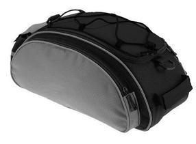 Jalgratta pakiruumi kott Bicycle Bag SR14096, polüester, must v./hall v.