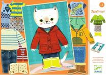 Medinė dėlionė Djeco Dress Up Cat JojoTricot DJ01696