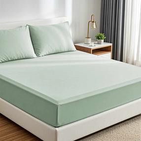 Voodipesukomplekt Mijolnir Muslin 157SHS7304, münt (mint) v., 50 x 70 cm, 2 os.