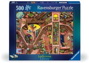 Dėlionė Ravensburger Ludicrous Library, 36 cm x 49 cm, 500 vnt., įvairių spalvų