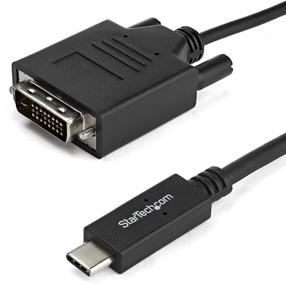 Адаптер StarTech USB-C to DVI CDP2DVIMM2MB USB-C, DVI, 2 м, черный цв.