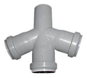 Разветвитель для внутренней канализации Magnaplast HTplus, 110 мм x 110 mm x 110 mm, 67 град