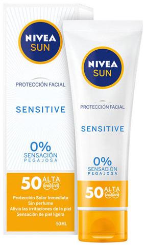 Krēms iedeguma kopšanai Nivea Sensitive SPF50, 50 ml