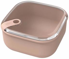 Dėžutė maistui Rotho Ela, 2 l, 19.5 cm x 19.5 cm, rusva sp.