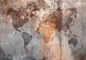 Фотообои Artgeist Map Colors, 175 см x 245 см