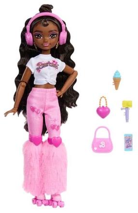 Lėlė su priedais Mattel Barbie Dream Besties Skate Party Brooklyn JFX97, 30 cm, balta sp.