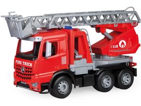 Mängu tuletõrjeauto Lena Worxx Fire Truck Arocs 04615, punane v.