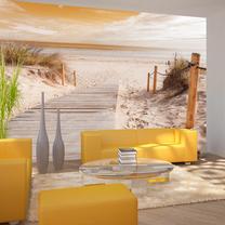 Fototapetas Artgeist On The Beach - Sepia 4XLFT1742SAM, 280 cm x 392 cm