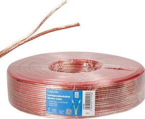 Laidas Logilink CA1078 Audio, Audio, 100 m, raudona sp./skaidri sp./vario sp.