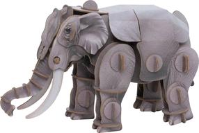 3D пазл MakeBug Asian Elephant MB-D-0018, 7 см x 6.5 см, серый цв.