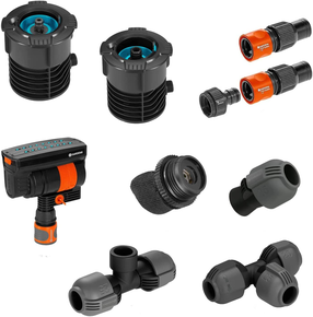Laistīšanas komplekts Gardena Pipeline 8272-20, plastmasa, melna krās./pelēka krās.