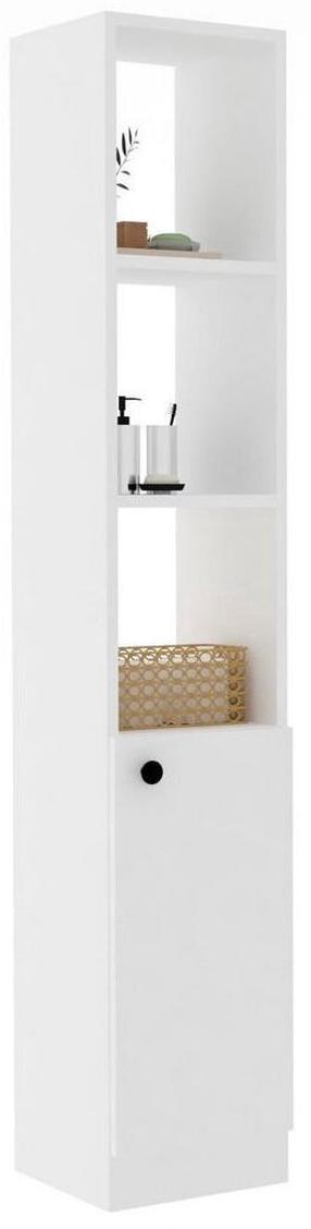 Brīvi stāvošs vannas istabas skapis Kalune Design Trend, balta krās., 26.6 cm x 30 cm x 170 cm