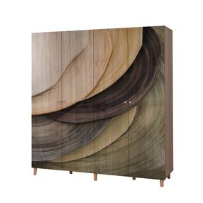 Шкаф Kalune Design Loni 4 977, коричневый цв., 52 см x 180 см x 192 см