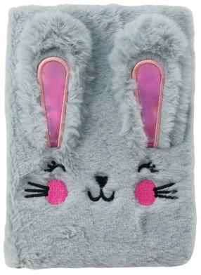 Užrašų knygelė Lean Toys Rabbit, linijomis, A5, pilka sp.