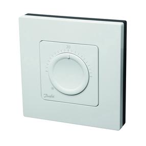 Термостат Danfoss, крепится на стену, белый цв., 2.5 см, 5 - 30 °С