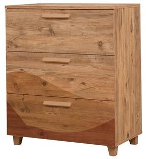 Komoda Kalune Design Leva Gravis Desert, ruda sp., 95 cm x 80 cm x 43 cm