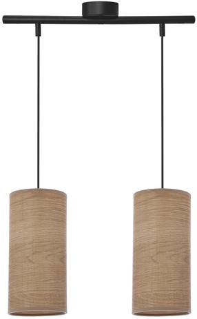 Светильник навесной Candellux Lighting Ballo 32-19738, E27, 2 x 60 Вт, дерева цв. / черный цв., 12 x 25 cm