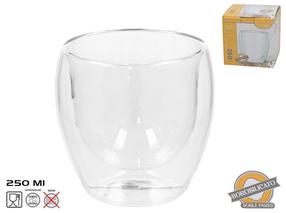  Dubultā stikla glāze Kitchen&GO, caurspīdīga krās., 0.25 l
