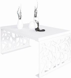 Kavos staliukas ADRK Semara, balta sp., 100 cm x 60 cm x 45 cm