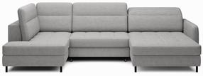 Kampinė sofa Berrto Toscany 03, pilka sp., dešininė, 165 x 306 cm x 100 cm