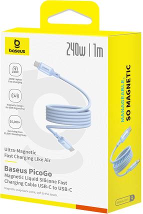 Laidas Baseus PicoGo P10376800311-00, 2 x USB Type C, 100 cm, žydra sp., 240 W